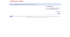 Desktop Screenshot of pro-mail.com